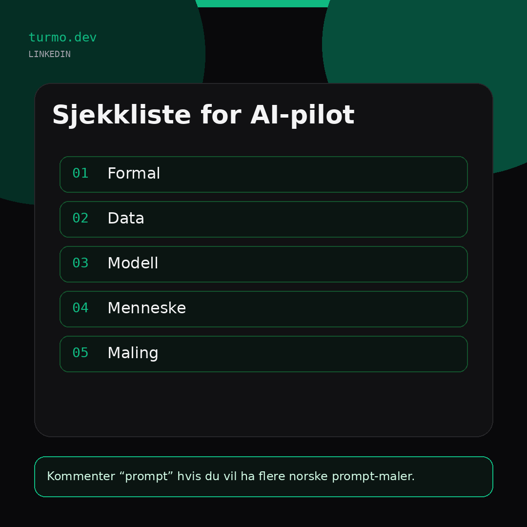 How-to/sjekkliste image